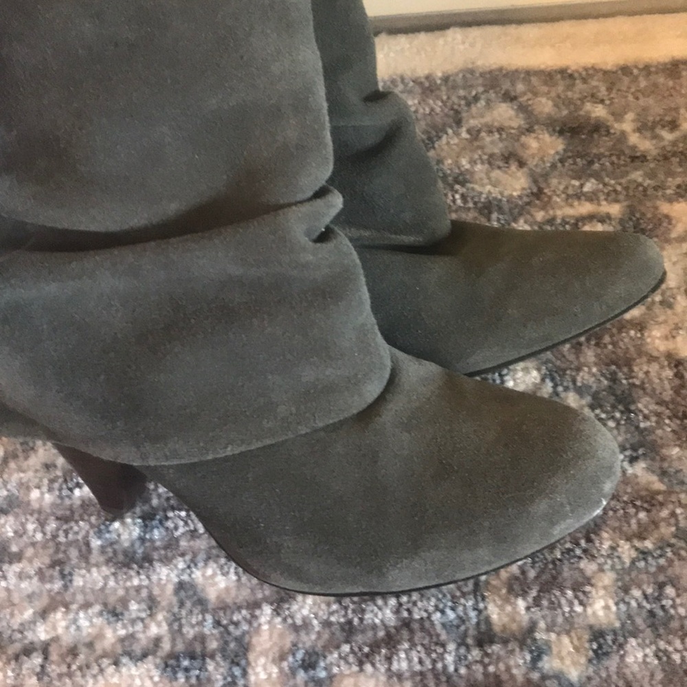 Steve Madden Gray Suede Booties - Picture 5 of 6